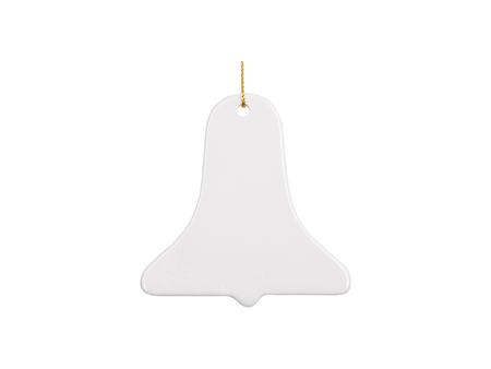 Sublimation 3&quot; Bell Ceramic Ornament