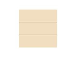 Sinal de Painel de Madeira de MDF com Listras (20*20*1,5cm)