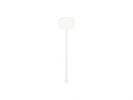 Sublimation Blanks Acrylic Drink Stirrers (4*15*0.4cm,Square Lace Shape)