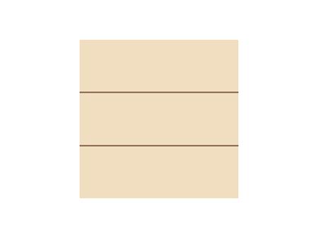 Cartel cuadrado de contrachapado con rayas (20*20*1.5cm)