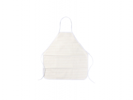 Sublimation Blanks linen Apron (69*72cm, Beige and Light Yellow Stripe)