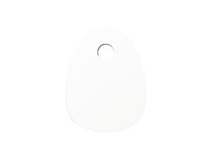 Sublimation Blanks Hardboard Name Tag (6*8*0.3cm,Egg Shape)