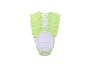 Sublimation Blanks Baby Onesie Short Sleeve Raglan(Green)