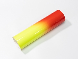 Adhesive Hot Color Changing Vinyl(Orange to Yellow, 12in*12 in)