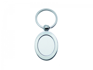 Sublimation Vertical Oval Key Ring