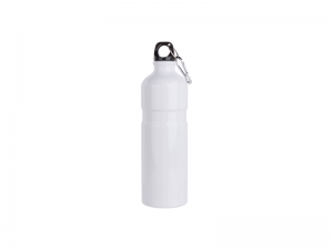 Sublimation 750ml Aluminum Water Bottle (White)