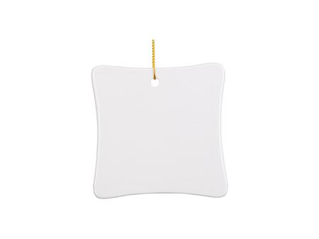 Sublimation 3&quot; Square Ceramic Ornament