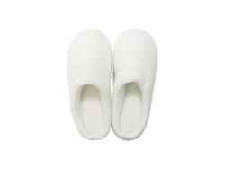 Sublimação Criança Slippers Fuzzy Close Toe (Branco Completo, 34-35#)