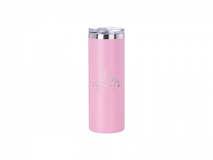 20oz/600ml Powder Coated Stainless Steel Mug(Pink)