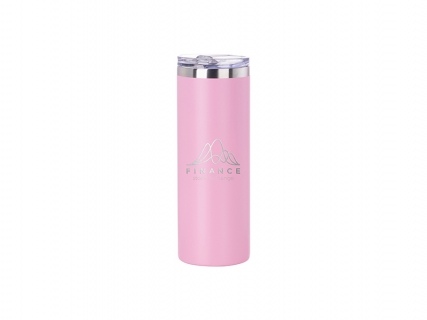 20oz/600ml Powder Coated Stainless Steel Mug(Pink)