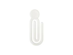 Clips de papel subacrílico (forma de cabeza redonda, 4,8 * 12,7 * 0,4 cm)