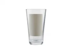 Vaso Cristal 17oz Con Parche Blanco (6x9cm)