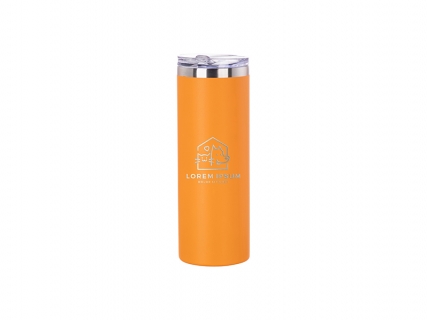 20oz/600ml Powder Coated Stainless Steel Mug(Orange) MOQ:1000pcs