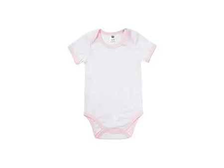 Baby Onesie Short Sleeve XL(Pink Edge,12-18M)