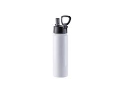 Garrafa de Água Inox com Bocal e Asa Rotatória 22oz/650ml (Branco)