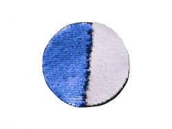 Lentejoulas adesivas (Redondo, Azul escuro Com Branco)