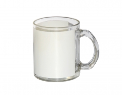 Taza de Cristal 11oz - Con parche blanco