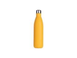 25oz/750ml Powder Coated Stainless Steel Cola Bottle (Yellow)