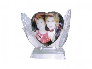 Two Hold the Heart UV Crystal