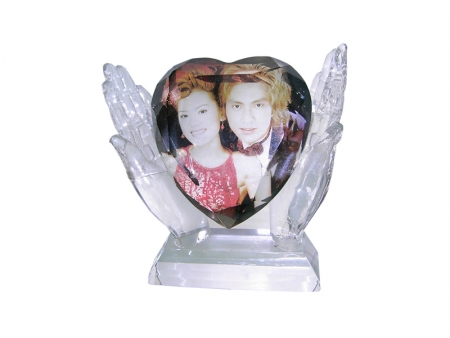 Two Hold the Heart UV Crystal