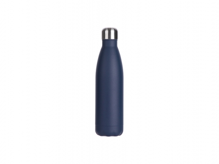 17oz/500ml Powder Coated Stainless Steel Cola Bottle (Navy Blue)