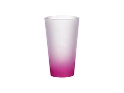 Copo Vidro 17oz (Cor Degradada Vermelho Cor-de-Rosa)