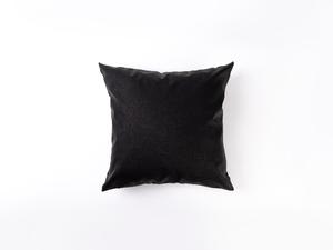 Engraving Leather Pillow Cover(Water Ripple Black W/ Gold, 40*40cm)
