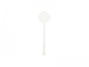 Sublimation Blanks Acrylic Drink Stirrers (3*10.5*0.4cm,Flower Shape)