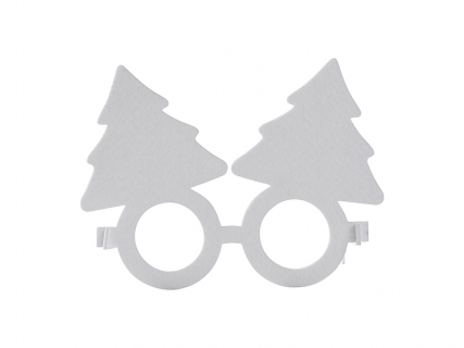Sublimation Blank Felt Glasses (Christmas Tree)