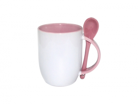 Color Sublimation Spoon Mug (Pink)