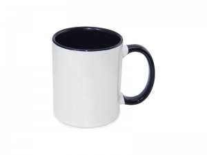 Sublimation 11oz Inner Rim Color Mug - Black