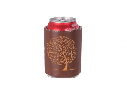 PU Can Cooler (Brown) MOQ: 500