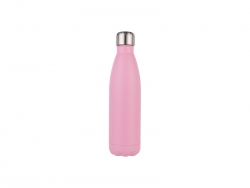 Sublimation 17oz/500ml Stainless Steel Cola Bottle (Matt Pink)