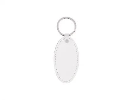 Sublimation PU Leather Key Chain (Oval)