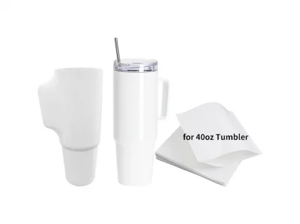 tutata 100 Pcs 5x10 Inch Sublimation Shrink Film, White Sublimation Shrink  Wrap Sleeves for Tumblers, Mugs, Cups and Blanks, Shrink Wrap Bands for