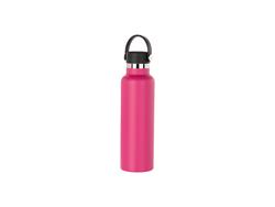 600ml/20oz Powder Coated Stainless Steel Bottle (Purple Red)