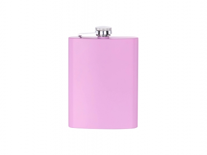 8oz/240ml Stainless Steel Hip Flask(Pink Matt)