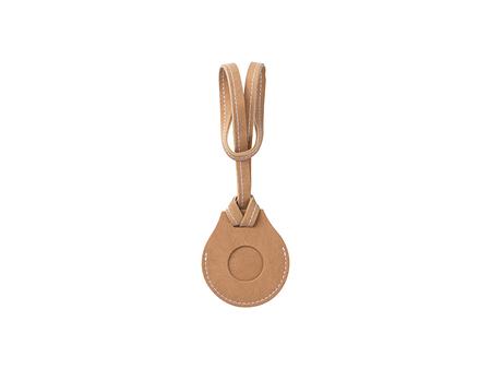 Colgador Sublimación PU AirTag con Correa Elegante (Marrón)