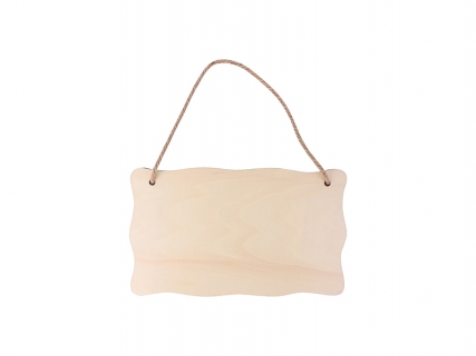 Percha de puerta de madera contrachapada para sublimación (Lacy, 15*25cm)