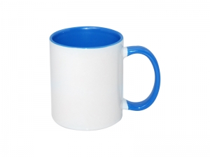 Sublimation 11oz Inner Rim Color Mug - Light Blue