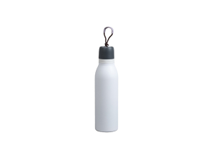 Engraved 16oz/500ml Powder Coated Stainless Steel Sports Bottle w/ Portable String