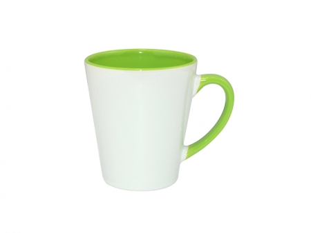 Sublimation 12oz Inner Rim Color Mug (Light Green)
