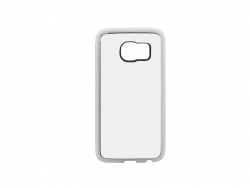 Carcasa 2D Samsung Galaxy S6 Edge (Goma, Transparente)