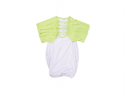 Sublimation Blanks Baby Nightdress Long Sleeve Raglan(Green)