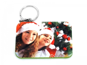 Sublimation Rectangular Plastic Keychain 57*82mm(Color Edge)