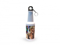 Bidon randonnée en forme de bouteille 400 ml blanc Sublimation Transfert Thermique