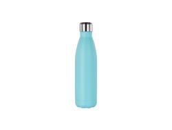 17oz/500ml Powder Coated Stainless Steel Cola Bottle (Mint Green)