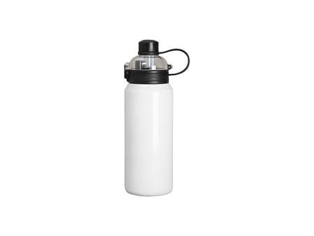 Botella de acero inoxidable de 32 oz / 960 ml con tapa pop negra (blanca)