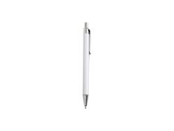 Bolígrafo Sublimación con envoltura retráctil (plata + barril blanco)
