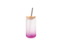 Sublimation Blanks 18oz/550ml Glass Mug Gradient Purple